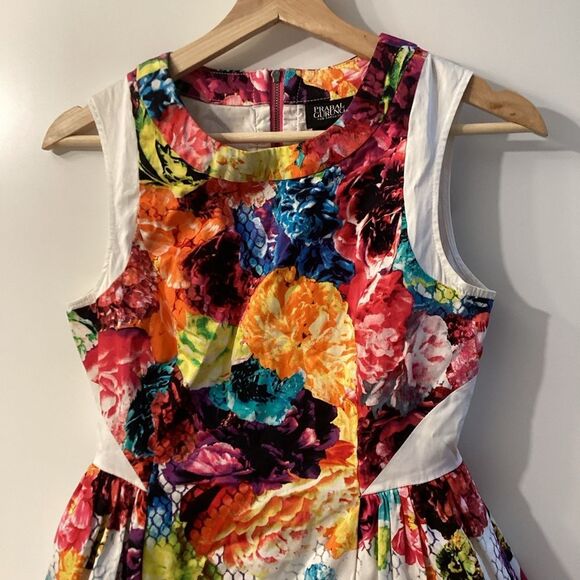 Prabal Gurung X Target Yellow Red Pleated A-Line Sundress Size 2 - Picture 10 of 16